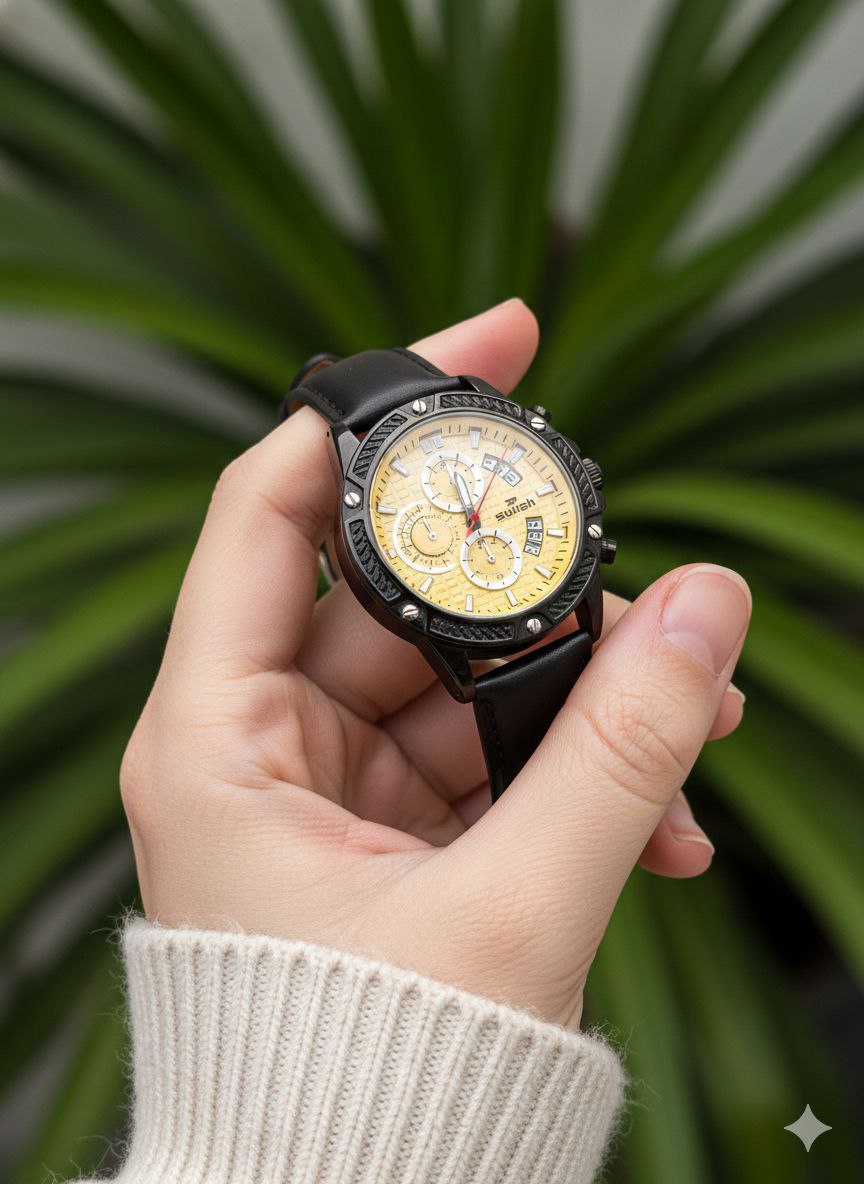 ساعت مچی عقربه‌ای برند سویش، با طراحی کلاسیک